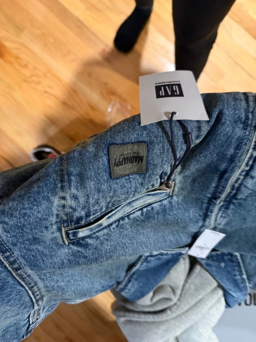 GAP X MAD HAPPY   Denim sweatshirt Jacket - Picture 4 of 4